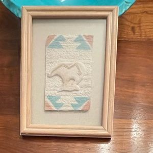 5/$75 Vintage Figi Graphics Hand Cast Paper Wall Art